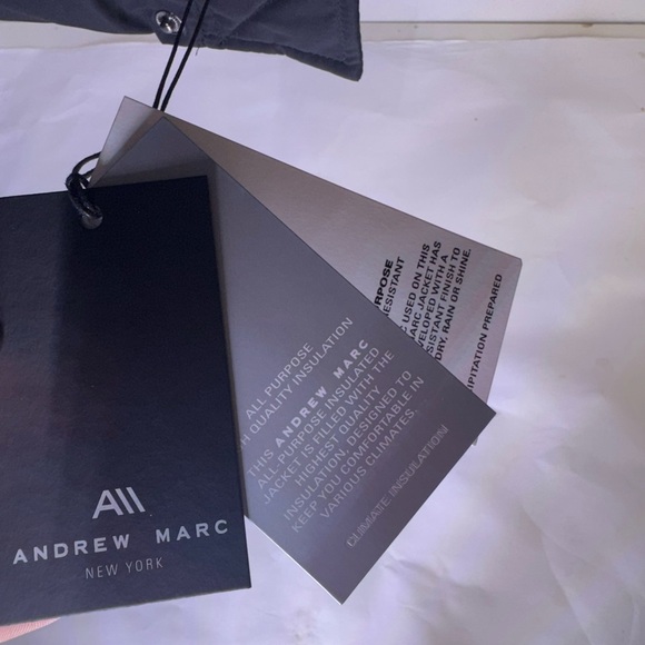 New black Andrew Marc puffer coat Fast shipping/ jacket large men’s - Picture 4 of 6